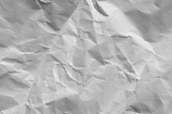 stock image White crumpled paper texture background. Wrinkled and crushed paper.