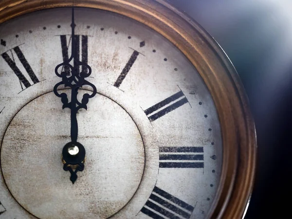Relógio Vintage Close Conceito Tempo Férias — Fotografia de Stock
