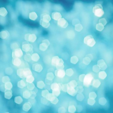 Yaratıcı mavi renkli parlak arka planlar. Işık soyut parlayan bokeh ışıkları. Hafif bokeh etkisi. Metin için alanı kopyala