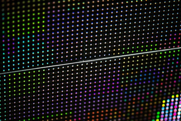 Digital LED screen backgrounds textured. LED diode dot grid video screen
