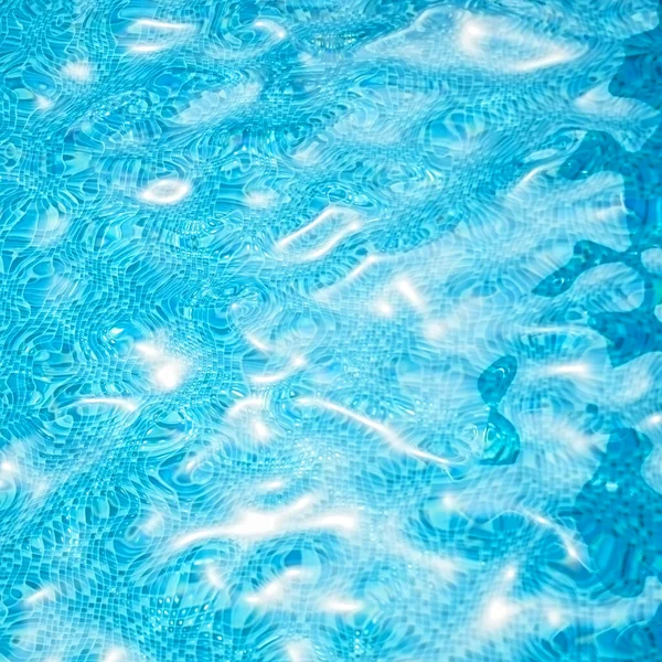 Water Swimming Pool Water Surface Background Sun Reflections Ripples — Stock Photo, Image