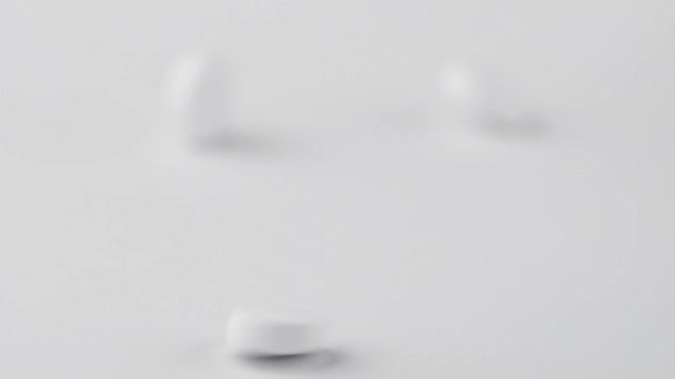 Framställning Piller Tabletter Industriellt Läkemedelsbegrepp — Stockvideo