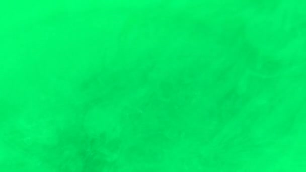 Zöld Festékek Absztrakt Robbanása Közelről Festékvíz Keverék Hipnotikus Áram Folyékony — Stock videók