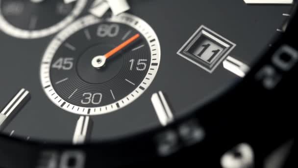 Horloge Noire Close Montres Bracelets — Video
