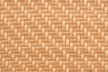 İnsan yapımı malzeme. Açık mobilya imalatı ve iç tasarım dekorasyonu için kahverengi örgü desenli arkaplan