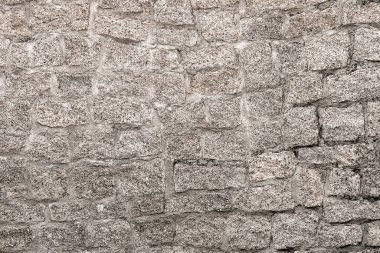 Eski gri duvar arka planı. Taş duvar dokusunun yakın görüntüsü