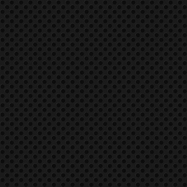 Soyut siyah geometrik doku, küçük halkalardan ya da gri ve siyah renklerde piksellerden oluşan kusursuz desen. Delinmiş metal ağ koyu arkaplan