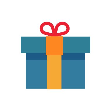 Neşeli renklerle paketlenmiş hediye kutusu