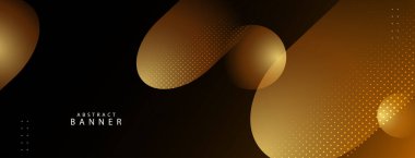 Soyut geometrik altın kavramı parlak tasarım arkaplan vektörü
