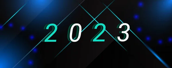 背景2023年新年ベクトルイラストデザインベクター — ストックベクタ