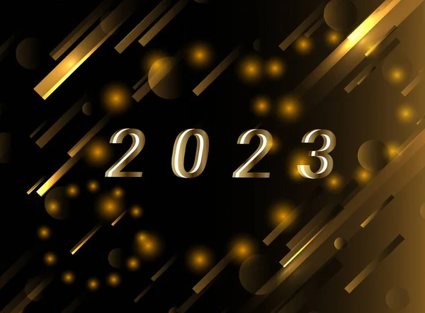 Latar Belakang 2023 Vektor Tahun Baru Vektor Desain Gambar - Stok Vektor