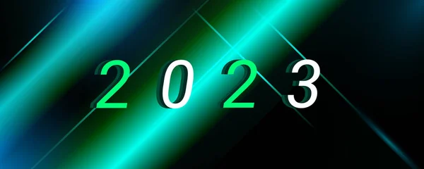 Arkaplan 2023 Yeni Yıl Vektör Çizim Vektörü — Stok Vektör
