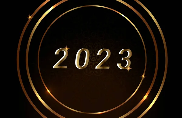 Arrière Plan 2023 Nouvelle Année Vecteur Illustration Conception Vectoriel — Image vectorielle