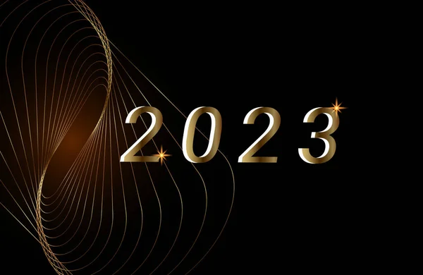 Arkaplan 2023 Yeni Yıl Vektör Çizim Vektörü — Stok Vektör