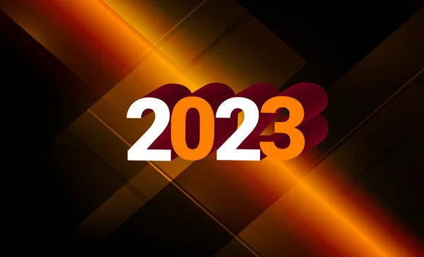 Ιστορικό 2023 Νέο Έτος Διάνυσμα Εικονογράφηση Διάνυσμα — Διανυσματικό Αρχείο