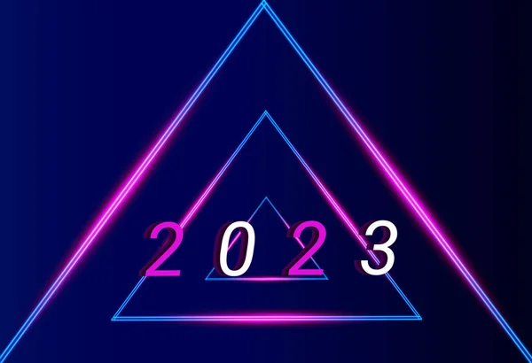 Фон 2023 Новий Рік Векторні Ілюстрації Дизайн Вектор — стоковий вектор