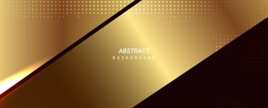 Soyut geometrik altın kavramı parlak tasarım arkaplan vektörü
