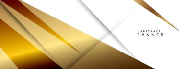 Soyut geometrik altın kavramı parlak tasarım arkaplan vektörü