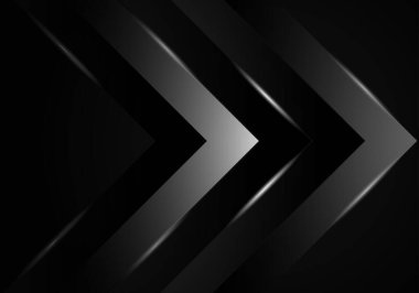 Dark geometric black abstract background elegant decorative design pattern vector