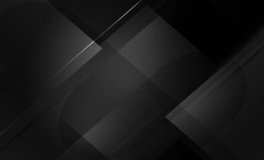 Black abstract geometry design pattern background vector