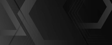 Black abstract geometry design pattern background vector