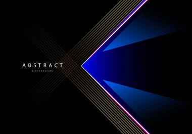 Soyut mavi çizgiler desen zarif arkaplan vektörü