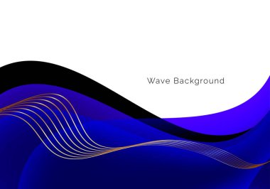 Abstract smooth stylish colorful wave design background vector
