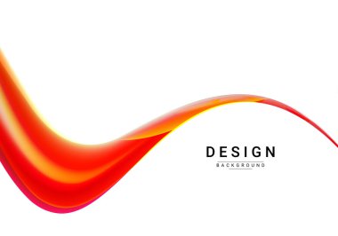 Abstract smooth stylish colorful wave design background vector