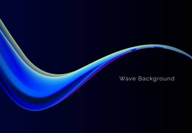 Abstract smooth stylish colorful wave design background vector