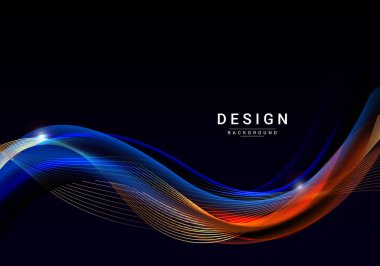 Soyut renkli zarif geometrik tasarım arkaplan vektörü