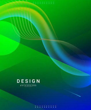 Soyut renkli zarif geometrik tasarım arkaplan vektörü