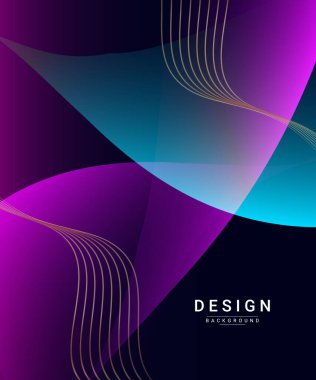 Soyut renkli zarif geometrik tasarım arkaplan vektörü