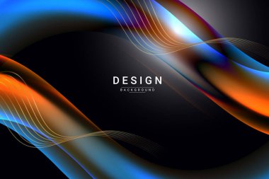 Soyut renkli zarif geometrik tasarım arkaplan vektörü