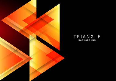 Soyut üçgen desenli renkli dinamik tasarım arkaplan vektörü