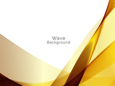 Beyaz vektöre izole edilmiş pürüzsüz altın çizgi dalga etkisi