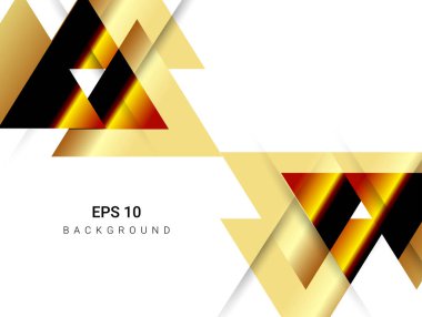 Beyaz arkaplan vektöründe soyut altın lüks dinamiği