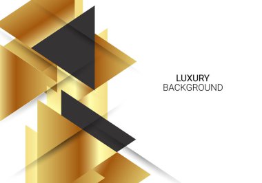 Soyut dinamik altın çizgi arkaplan vektörü