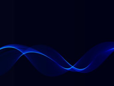 Mavi akış çizgisi teknoloji arka plan vektörü