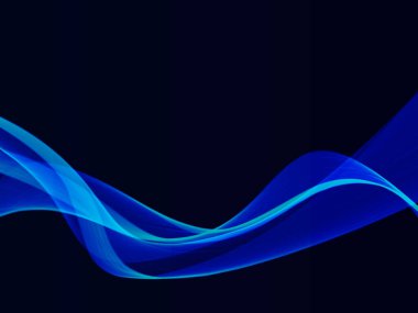 Mavi akış çizgisi teknoloji arka plan vektörü