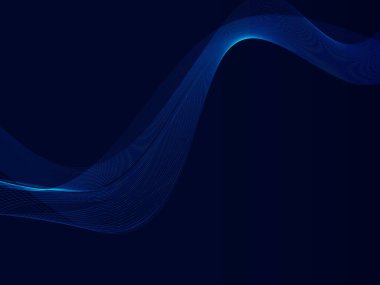 Mavi akış çizgisi teknoloji arka plan vektörü