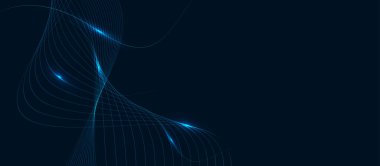 Soyut renk dalga çizgileri zarif vektör illüstrasyon arkaplan vektörü