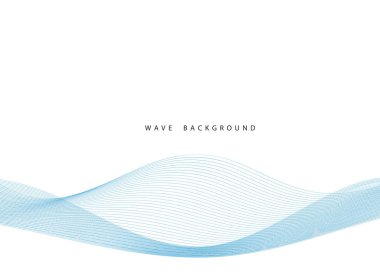 Soyut stil akış mavi dalga arkaplanı 