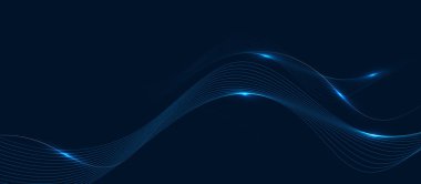 Soyut parlak akış çizgisi arkaplan vektörü