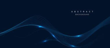 Soyut parlak akış çizgisi arkaplan vektörü