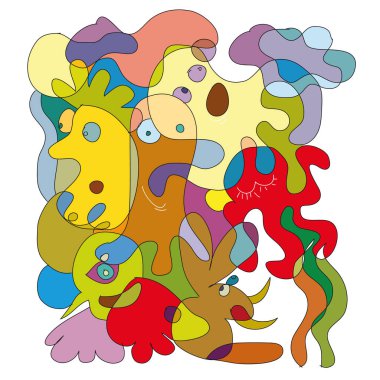 kolorowa ilustracja wektorowa abstrakcyjna