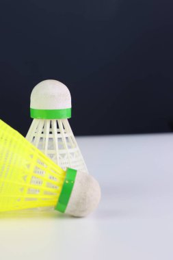 Beyaz yüzeyde iki mekik horozu