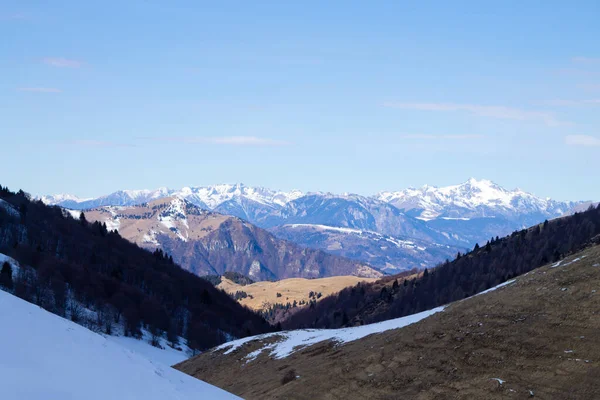 Cesen Dağı Manzarası Talya Talyan Alpleri Panoraması — Stok fotoğraf
