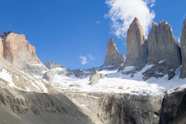 Mirador Base Las Torres Torres Del Paine Chile Patagonia Chilena — Foto de Stock