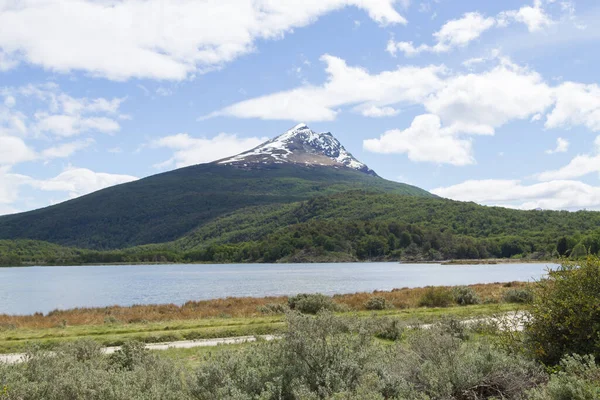 Lapataia Baai Landschap Tierra Del Fuego Nationaal Park Argentinië Argentijnse — Stockfoto