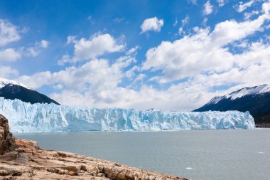 Perito Moreno buzulu manzarası, Patagonya manzarası, Arjantin. Patagonya manzarası